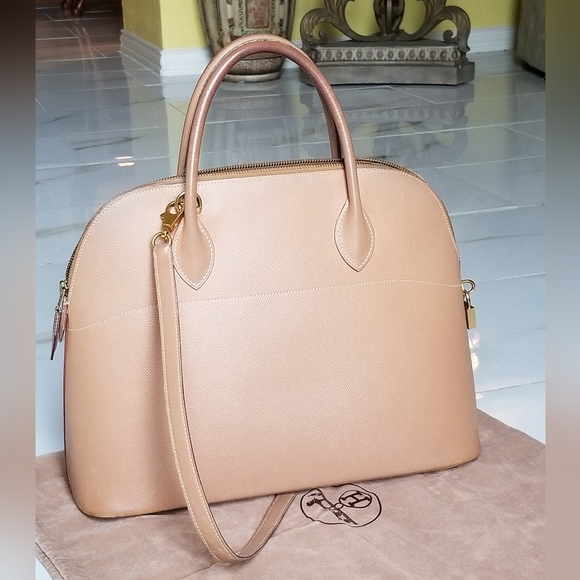 HERMES BOLIDE 35 Veau Graine Courchevel satchel - Picture 5 of 16